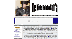 Desktop Screenshot of bialarebbe.com
